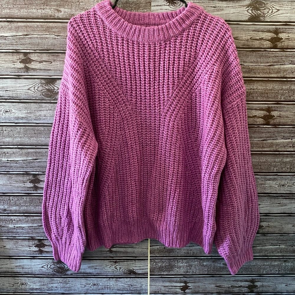 A New‎ Day Women's Sweater Size XXL Purple Long-Sleeved Pullover